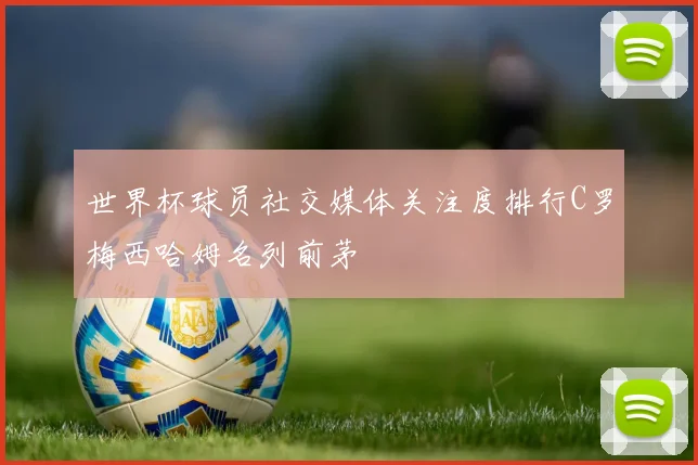 世界杯球员社交媒体关注度排行C罗梅西哈姆名列前茅