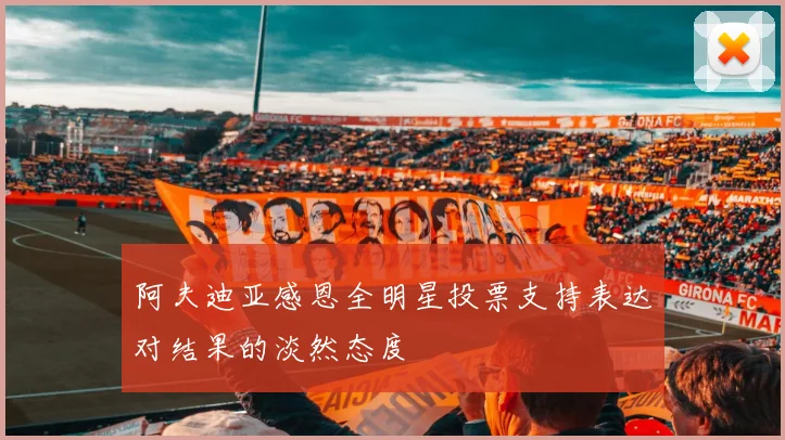 阿夫迪亚感恩全明星投票支持表达对结果的淡然态度